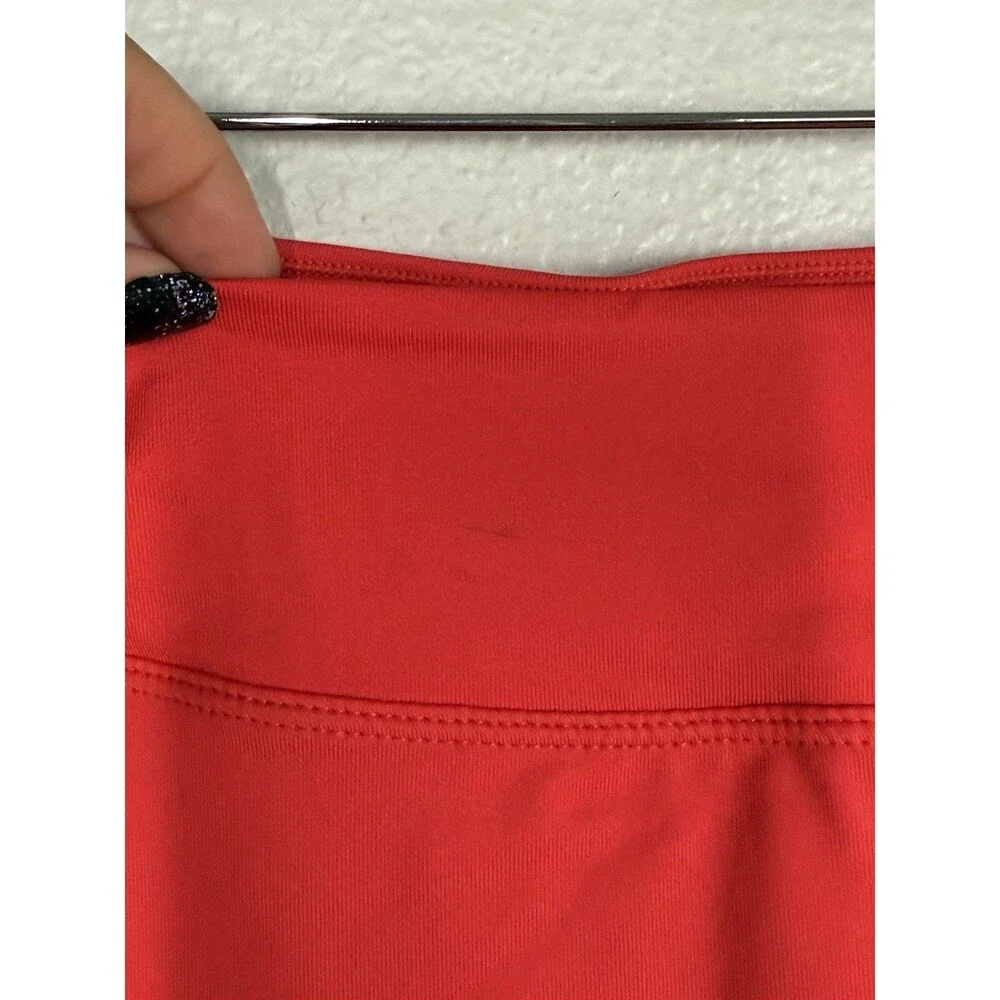Nike Womens Flirty Knit‎ Skirt Skort Coral Dri-Fit Tennis Golf Size L Pickleball